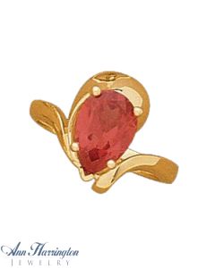 14k Yellow or White Gold 10x7 mm Pear Shape Ring Setting