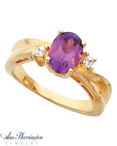 14k Yellow or White Gold 6x4 7x5 8x6 9x7 and 10x8 Oval Ring Setting