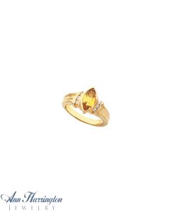 14k Yellow or White Gold 8x5 & 10x7 mm Marquise Ring Setting