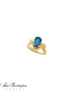 14k Yellow or White Gold 10x7 mm Pear Shape Ring Setting