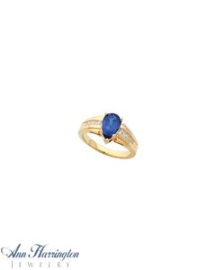 14k Yellow or White Gold 6x4, 7x5, 8x5 and 9x6 mm Pear Shape Ring Setting