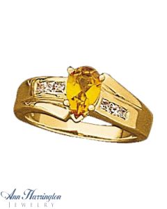 14k Yellow or White Gold 7x5 and 8x5 mm Pear Shape Ring Setting
