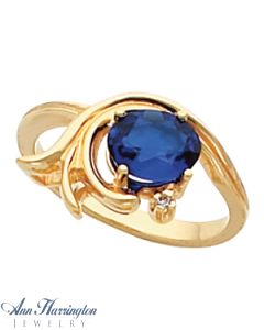 14k Yellow or White Gold 8x6 mm Oval Ring Setting