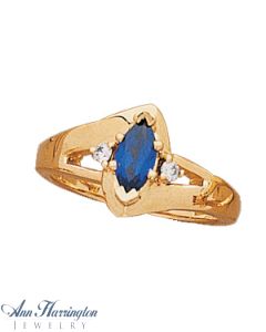 14k Yellow or White Gold 8x4 mm Marquise Ring Setting