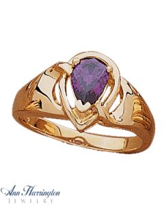 14k Yellow or White Gold 7x5 mm Pear Shape Ring Setting