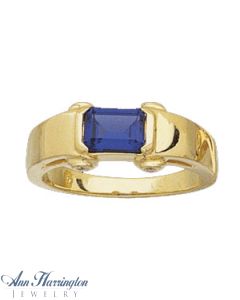 14k Yellow or White Gold 7x5 mm Emerald Channel Set Ring Setting