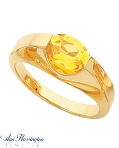 14k Yellow or White Gold 7x5 and 8x6 mm Oval Ring Setting