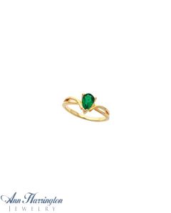 14k Yellow or White Gold 7x5 mm Pear Shape Ring Setting