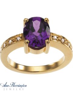 14k Yellow or White Gold 6x4, 7x5, 8x6 and 10x8 mm Oval Ring Setting