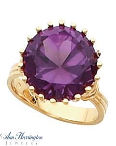 14k Yellow or White Gold 5, 6, 7, 8, 9, 11 and 13 mm Round Ring Setting
