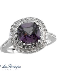 14k White or Yellow Gold 8x8 mm Cushion Cut Antique Syle Ring Setting
