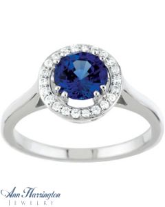 14k White or Yellow Gold 6, 6.5, 8 and 10 mm Round Antique Style Ring Setting