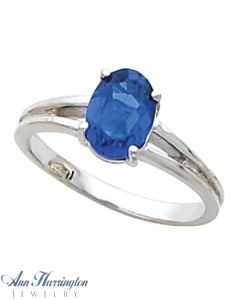 14k White or Yellow Gold 6x4, 7x5, 8x6, 9x7 and 10x8 mm Oval Ring Setting