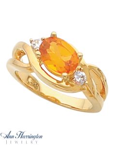 14k Yellow or White Gold 6x4, 7x5 and 8x6 mm Oval Ring Setting