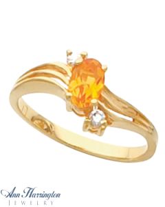 14k Yellow or White Gold 6x4 mm Oval Ring Setting