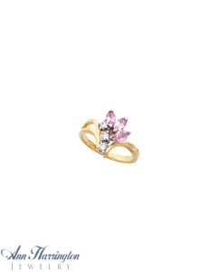 14k Yellow or White Gold 3- 5x2.5 mm Marquise Ring Setting