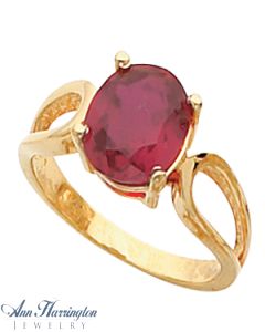 14k Yellow or White Gold 6x4, 7x5, 8x6, 9x7 and 10x8 mm Oval Ring Setting