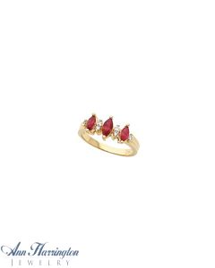 14k Yellow or White Gold Marquise Ring Setting