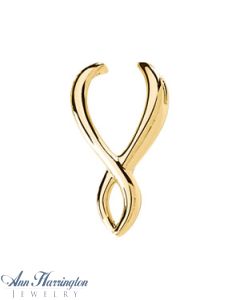 14k Yellow or White Gold 22 x 13 mm Pendant Enhancer