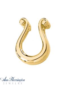 14k Yellow or White Gold 16 x 12 mm Pendant Enhancer
