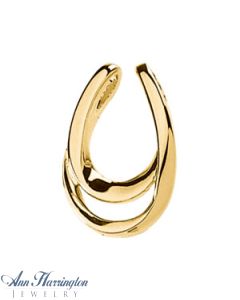 14k Yellow or White Gold 19 x 12 mm Pendant Enhancer