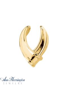 14k Yellow or White Gold 19 x 13 mm Pendant Enhancer