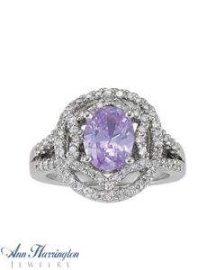 14k White or Yellow Gold 5/8 ct tw Diamond Antique Style Ring, 9x7 Oval Cut Semi Setting, H3577