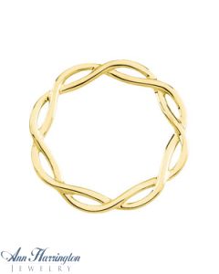 14k Yellow Gold 27 mm Circle Pendant