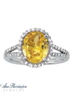 14k White or Yellow Gold 3/8 ct tw Diamond Antique Style Ring, 10x8 mm Oval Semi Setting, H3819