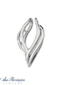 14k White or Yellow Gold 24 x 14 mm Pendant Enhancer