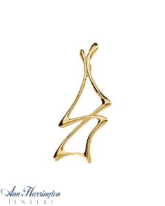 14k Yellow Gold 43 x 20 mm Pendant