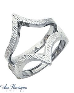 14k White, Yellow Gold, 18k or Platinum Ring Guard, A0149
