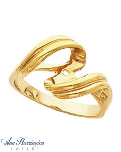 14k Yellow or White Gold Ring Mounting