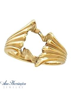14k Yellow or White Gold Ring Mounting