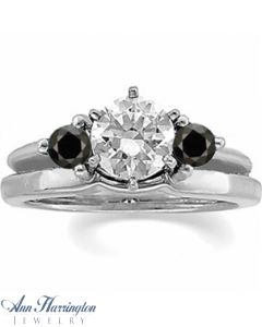 14k White or Yellow Gold 1/3 ct tw Black Diamond Ring Wrap, A056