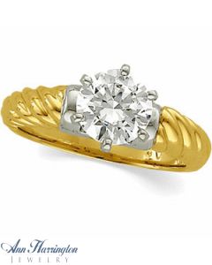 14k 2-Tone Engagement Ring Mounting, A20594