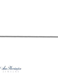 14k White or Yellow Gold 1.2 mm Solid Diamond Cut Spiga Chain