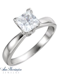 14k White, Yellow or Rose Gold 3.5x3.5-7.5x7.5 mm Princess Cut Tulipset Engagement Ring Setting