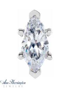 Platinum Marquise 6-Prong Peg Head