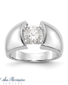 14k White or Yellow Gold Solitaire Engagement Ring Mounting