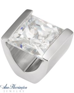 14k White or Yellow Gold 3x3 mm to 12x12 mm Pre-Notched Bar Princess Head, B0911