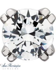 Platinum Round 4-Prong Octet Peg Head, B2043