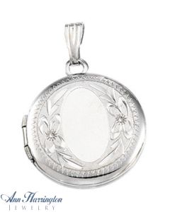 Sterling Silver Round Shape Pendant Locket