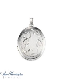 Sterling Silver Oval Shape Pendant Locket