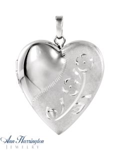 Sterling Silver Heart Shape Pendant Locket