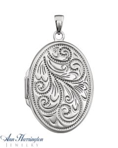 Sterling Silver Oval Shape Pendant Locket
