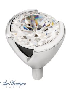 14k White or Yellow Gold Semi Bezel Peg Head, B2045