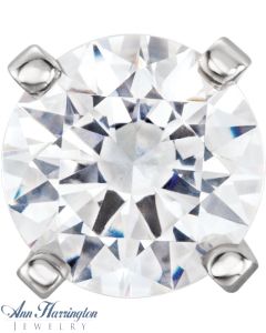 14k White Gold Round 4-Prong Low Peg Head, C11