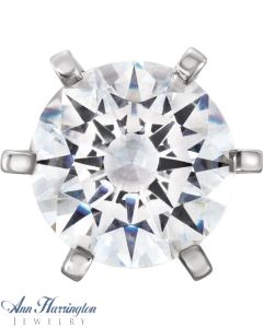 Platinum Round 6-Prong Low Peg Head, C12