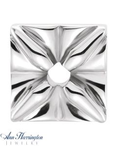 14k White, Yellow or Rose Gold Round Illusion Top Head Setting for 2.5 to 9.5 mm round stones